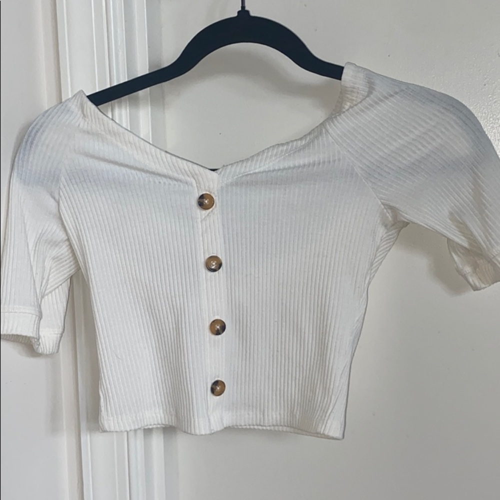 White Crop Top